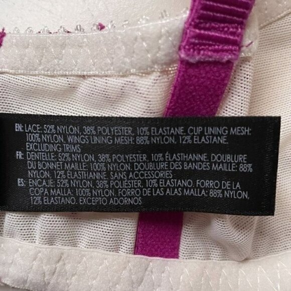 FREE Heidi Klum Heidi Natural Lift Lace Bra Wild Aster Women’s M - Picture 10 of 11